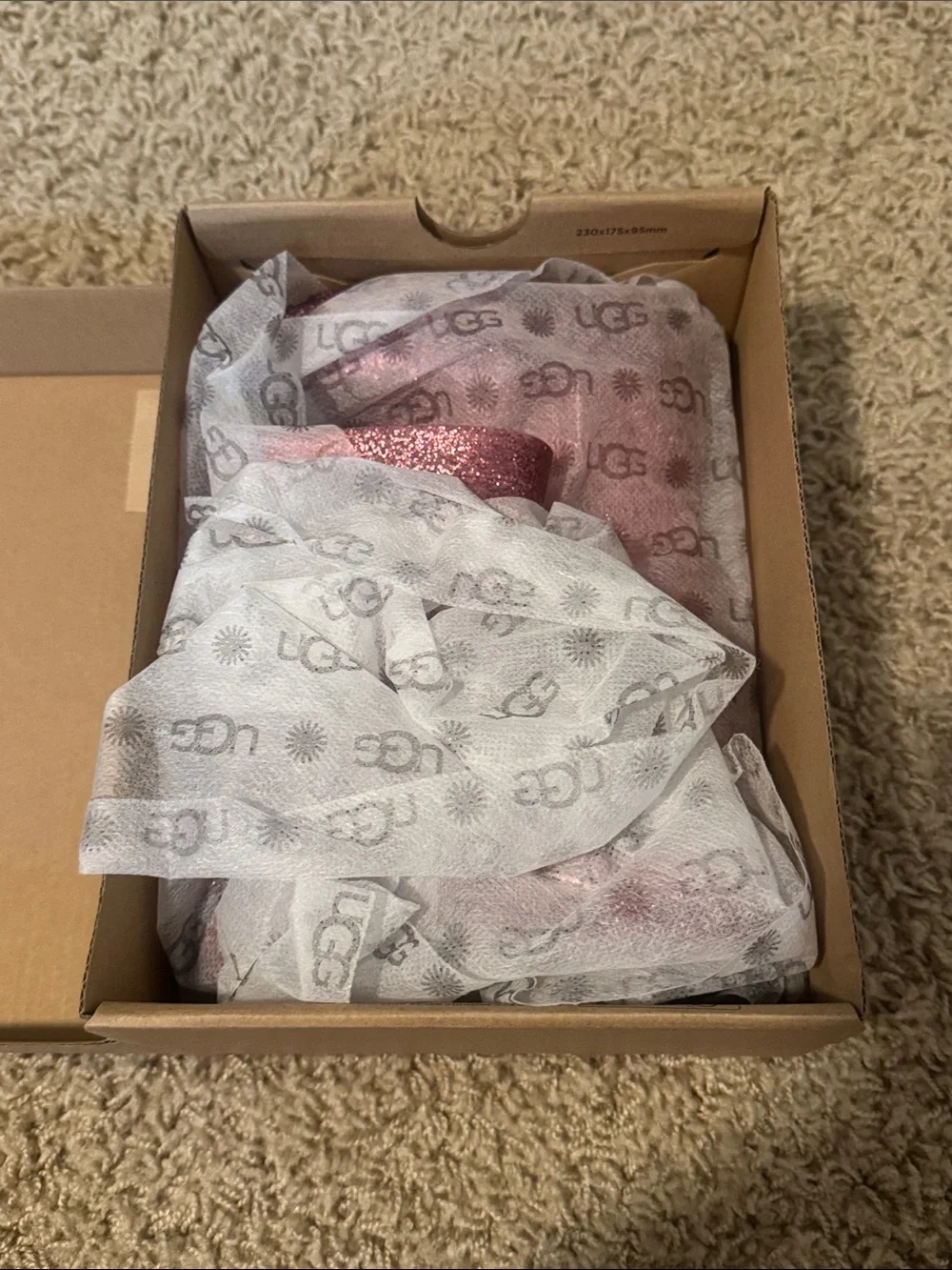 UGG Kids Glitter Pink Rain & Snow Boots